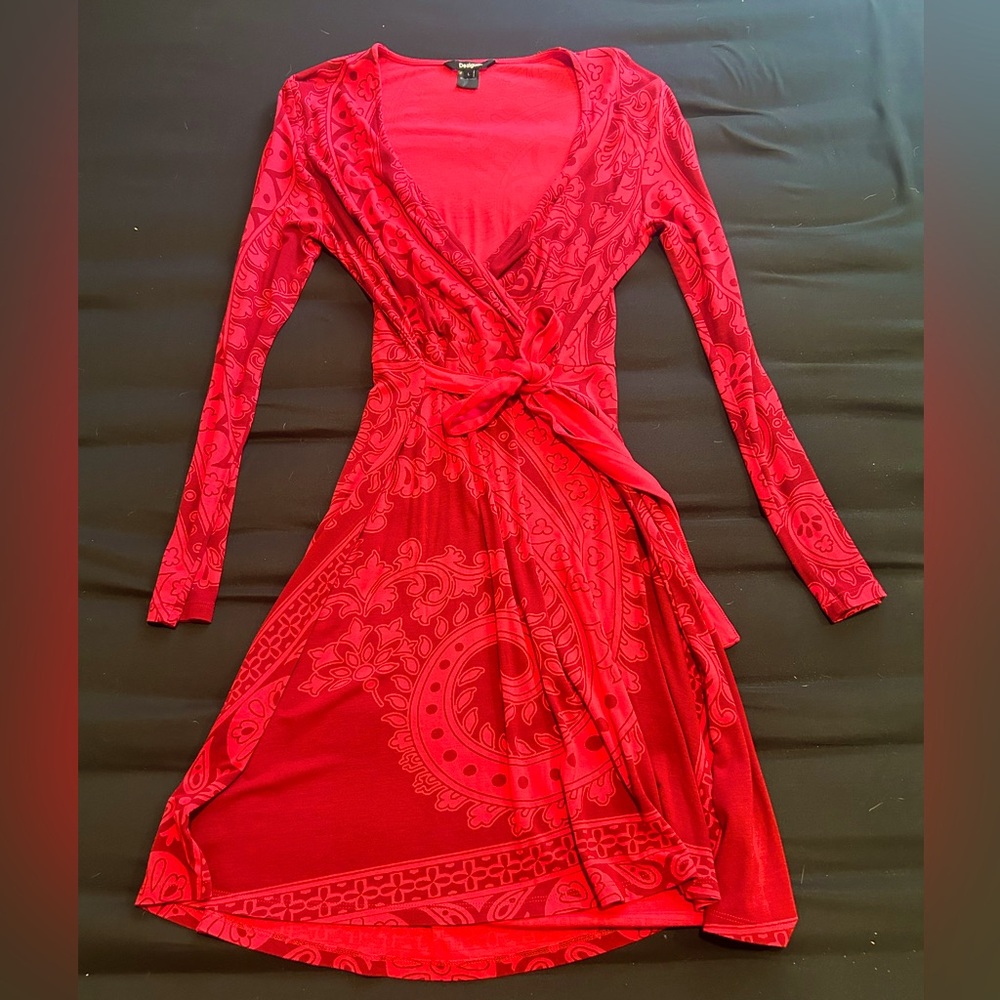 Long sleeve wrap dress (Desigual)